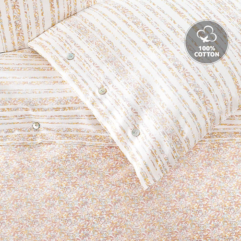 Yataş Bedding Santa - Single Size 
1- Duvet Cover: 160 x 220 cm
2- Flat Sheet: 180 x 240 cm
3- Pillowcases: 50 x 70 cm (Includes 1 Pieces) (Powder) 3