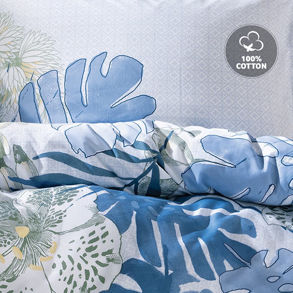 Yataş Bedding Corinna - Queen Size 
1- Duvet Cover: 200 x 220 cm
2- Flat Sheet: 240 x 260 cm
3- Pillowcases: 50 x 70 cm (Includes 2 Pieces) (Blue) 3