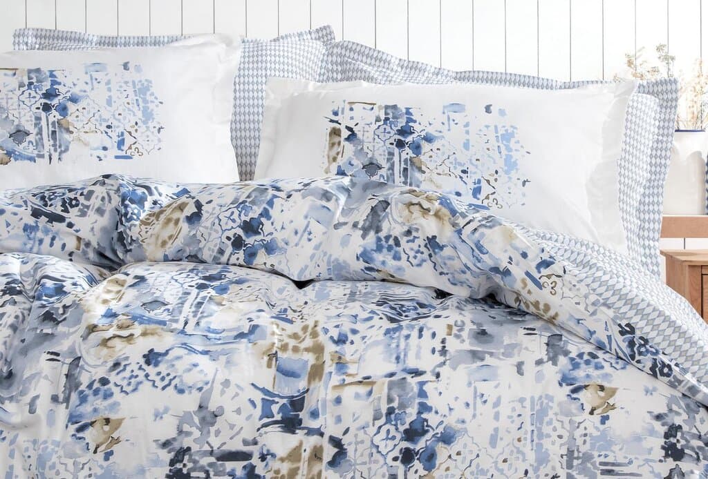 Yataş Bedding Marlen - Queen Size 
1- Duvet Cover: 200 x 220 cm
2- Flat Sheet: 240 x 260 cm
3- Pillowcases: 50 x 70 cm (Includes 2 Pieces) (Blue) 3