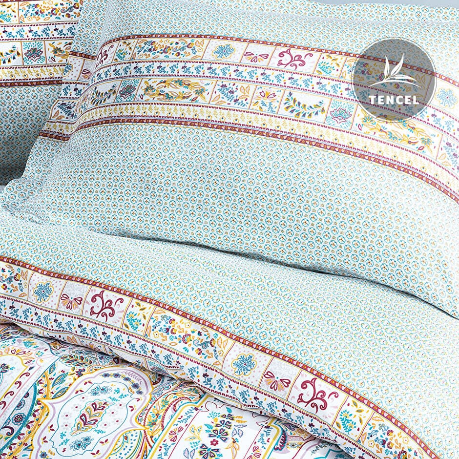 Yataş Bedding Stella - Queen Size 
1- Duvet Cover: 200 x 220 cm
2- Flat Sheet: 240 x 260 cm
3- Pillowcases: 50 x 70 cm (Includes 2 Pieces) (Pink) 3