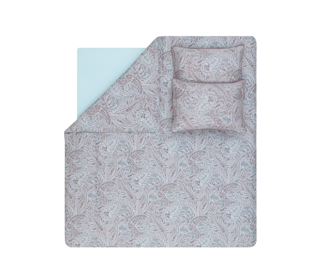 Yataş Bedding Minu - Queen Size 
1- Duvet Cover: 200 x 220 cm
2- Flat Sheet: 240 x 260 cm
3- Pillowcases: 50 x 70 cm (Includes 2 Pieces) (Ash Purple) 4