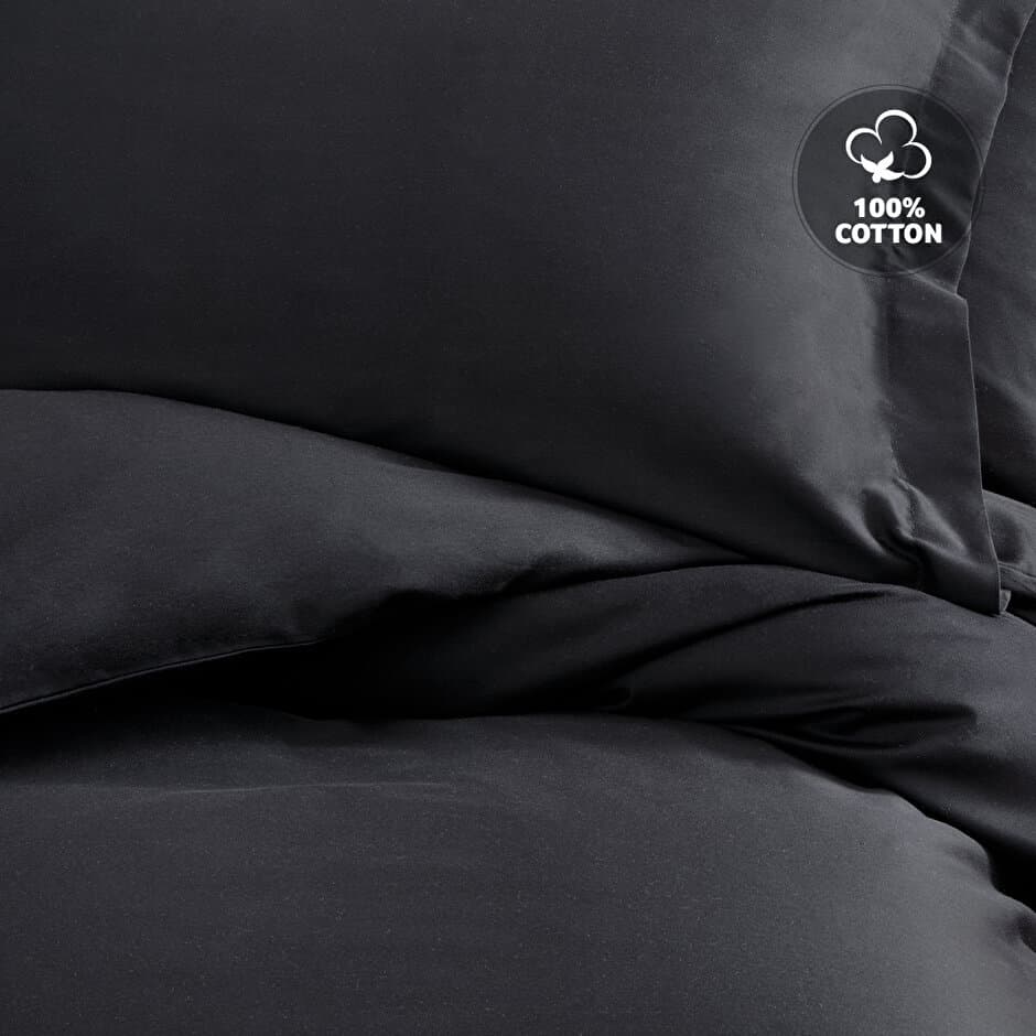 Yataş Bedding Dora - King Size
1- Duvet Cover: 240x220 cm
2- Flat Sheet: 280x240 cm
3- Pillowcases: 50x70 cm (4 Pieces total) (Black) 2