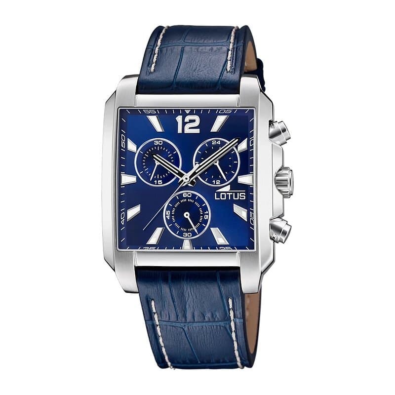 Lotus Men's Chronograph Watch 37.5mm - 18851/2 (Blue Leather) 1