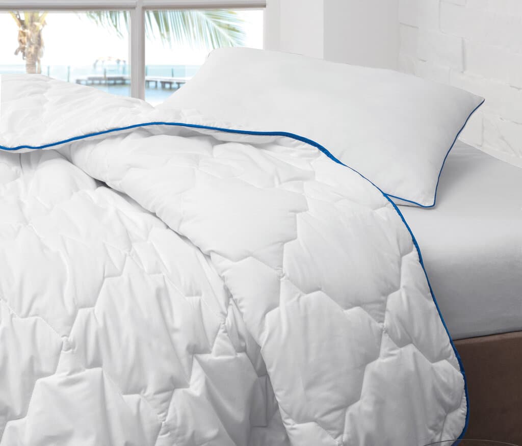 Yataş Bedding Dacron Aerelle Blue Quilt - 195x215 cm (White) 2