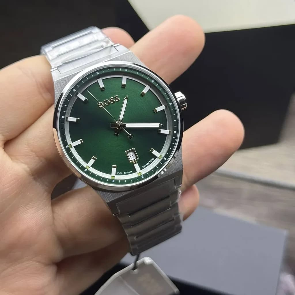 Boss Men's Watch 41mm - 1514079 (Green) 6