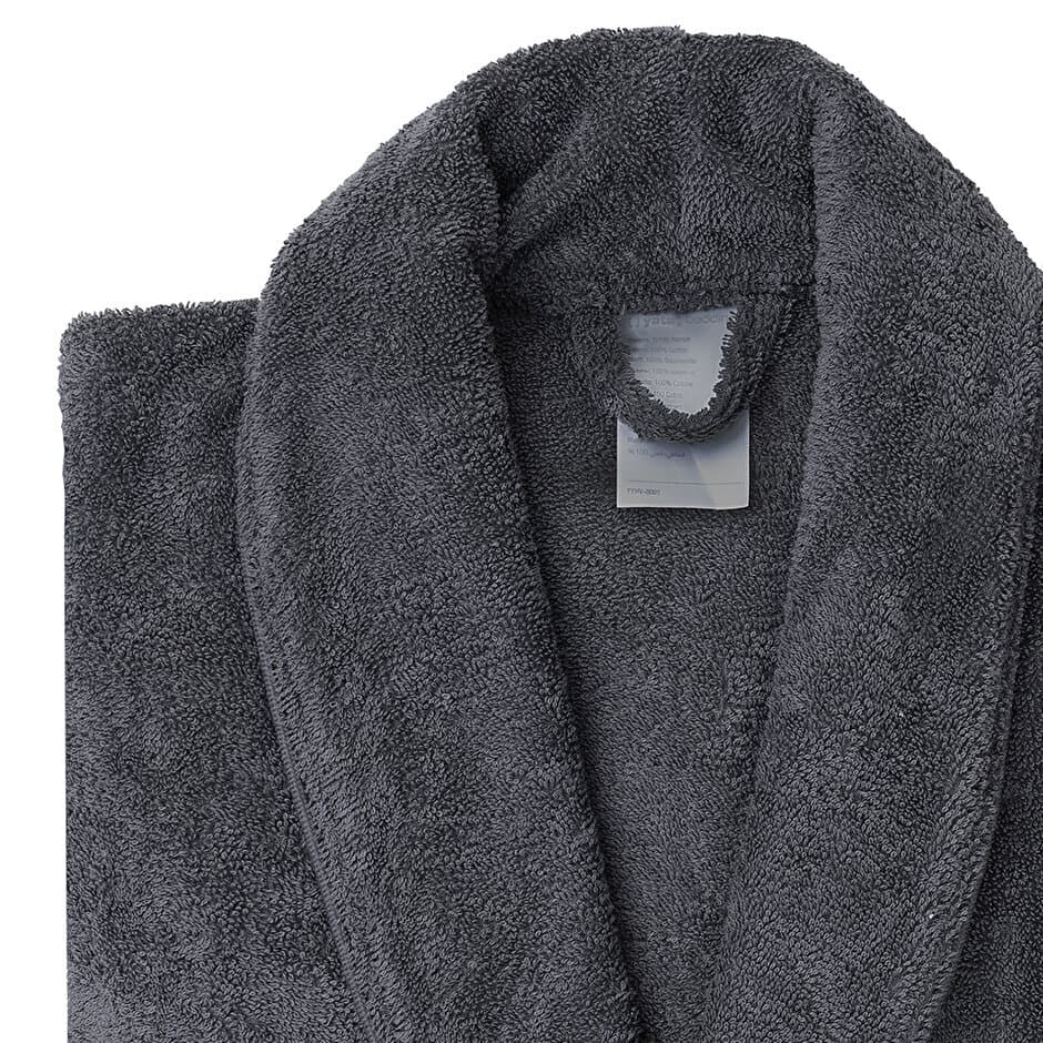 Yataş Bedding Bathrobe - (S/M) (Anthracite) 3