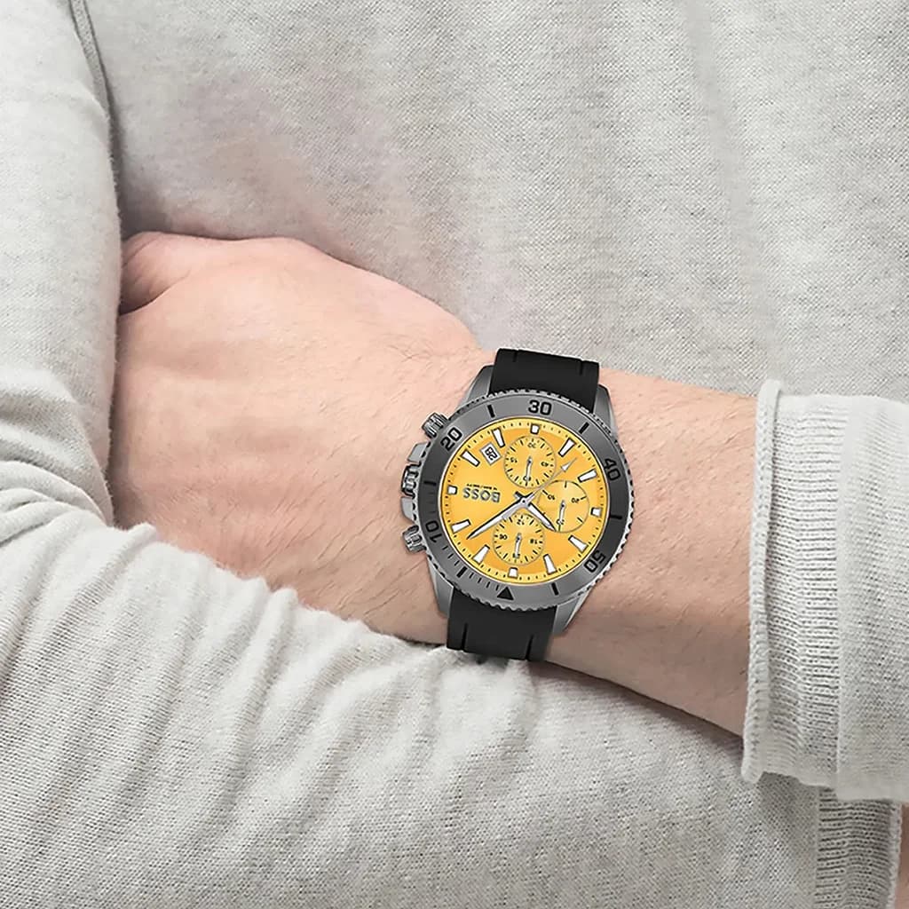 Boss Men's Watch 45mm - 1513968 (Yellow) — photo 4
