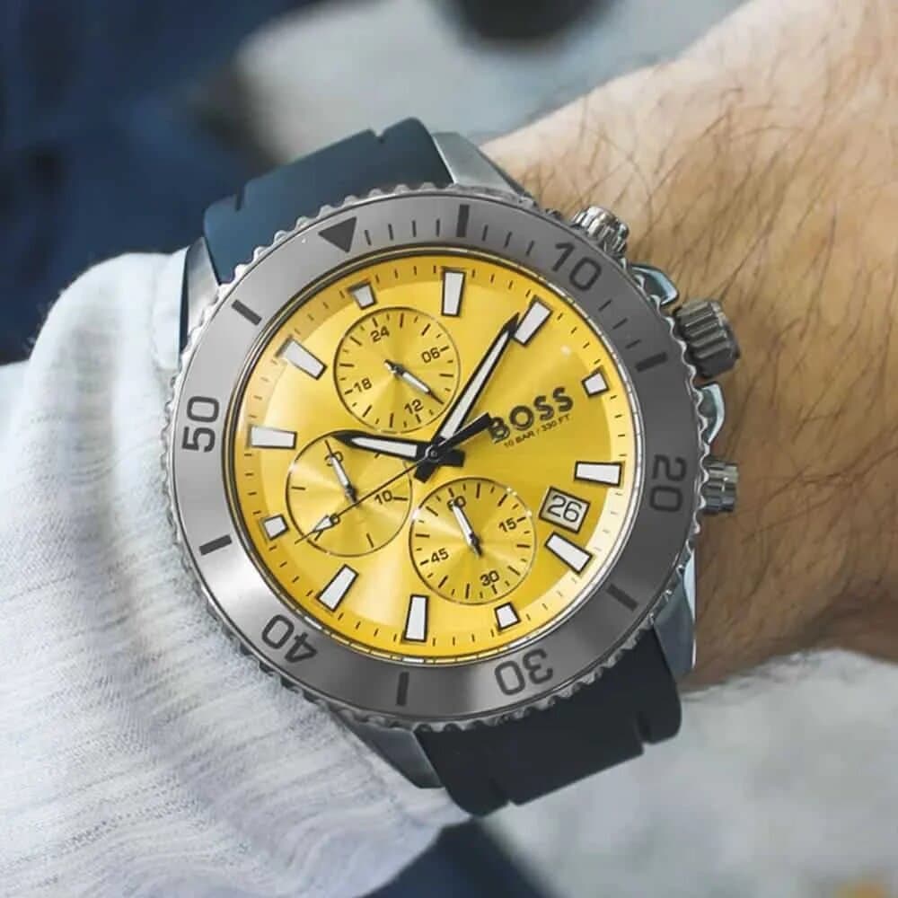 Boss Men's Watch 45mm - 1513968 (Yellow) — photo 7