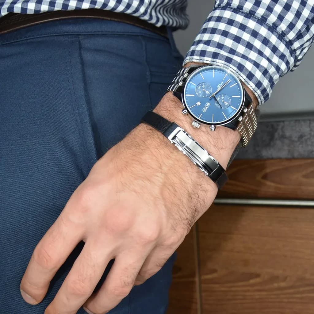 Boss Men's Watch 42mm - 1513839 (Blue) — photo 3
