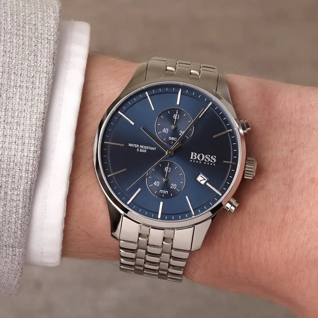 Boss Men's Watch 42mm - 1513839 (Blue) — photo 2