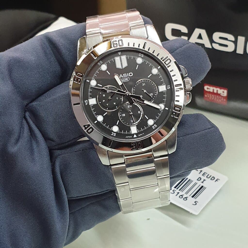 Casio Men's Watch 49mm - MTP-VD300D-1EUDF (Black) — photo 2