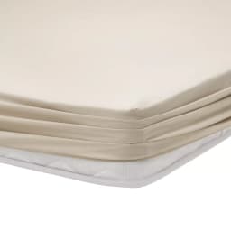 یاتاش ملاءة سرير ساده RNF غسيل إنزيمي مطاطة - ١٢٠×٢٠٠ سم (بيج) — photo 1
