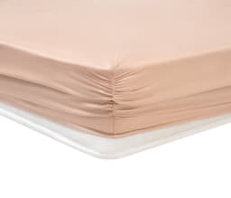 Yataş Bedding Maisy Bamboo Sateen Fitted Sheet - 160x200x36 cm (Blush) — photo 1