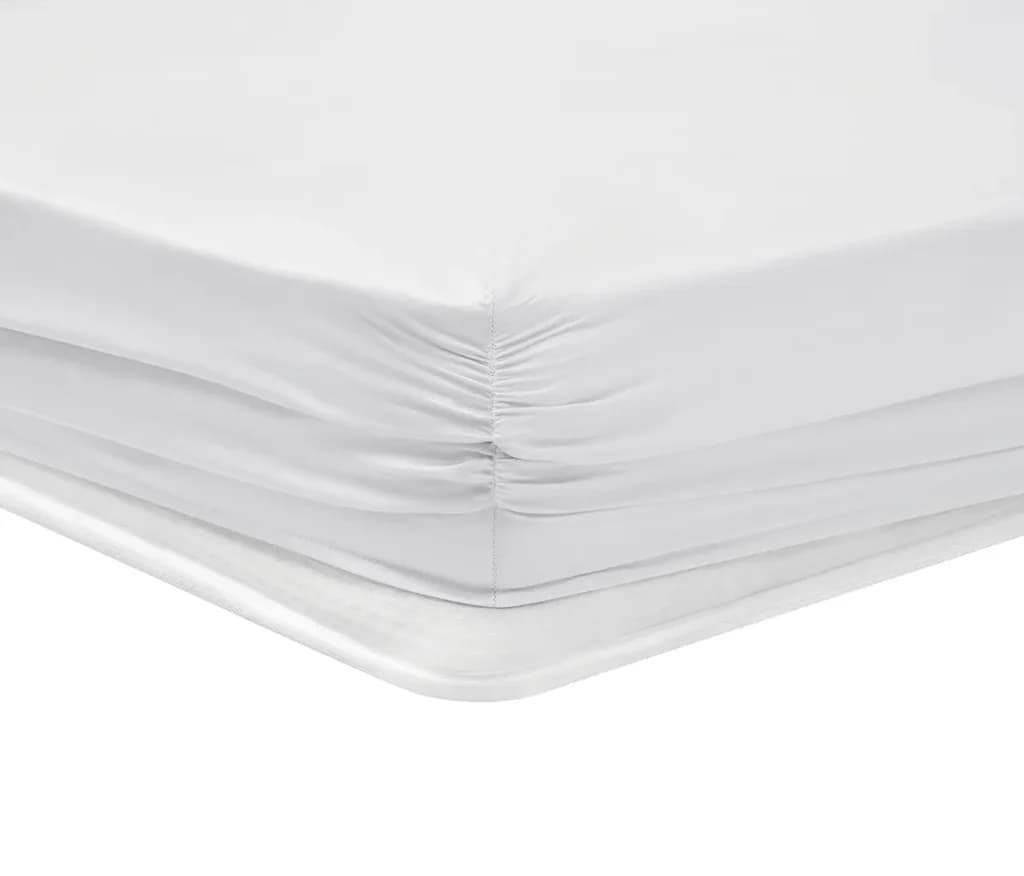 Yataş Bedding Maisy Bamboo Sateen Fitted Sheet - 160x200x36 cm (White) 1