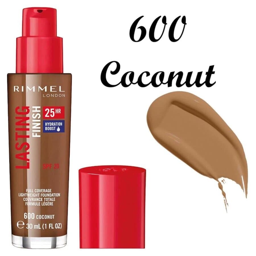 Rimmel London Lasting Finish 35HR Foundation in shade 600 Warm Coconut 1