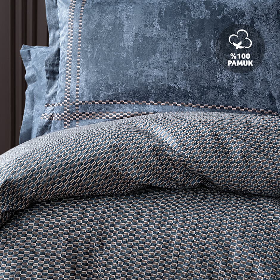 Yataş Bedding Fayel - King Size
1- Duvet Cover: 240x220 cm
2- Flat Sheet: 280x240 cm
3-Pillowcases: 50x70 cm (2 Pieces total) (Brown) 3