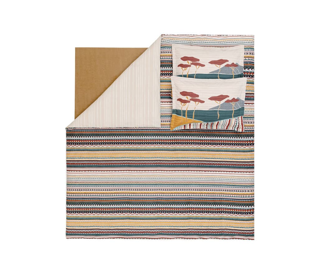 Yataş Bedding Lepall - King Size 
1- Duvet Cover: 220 x 240 cm
2- Flat Sheet: 240 x 280 cm
3- Pillowcases: 50 x 70 cm (Includes 2 Pieces) (Beige) 4