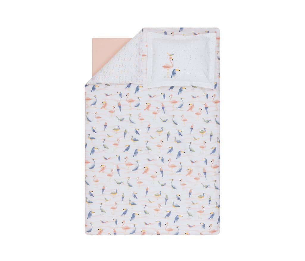 Yataş Bedding Baby Scrap Duvet Set - Powder - Duvet Cover: 100x150, Sheet: 120x190, Pillowcase: 35x45 cm (Powder Pink) 3