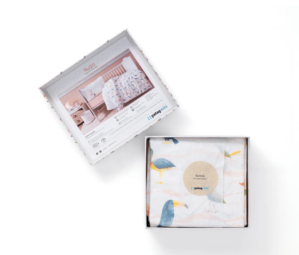 Yataş Bedding Baby Scrap Duvet Set - Powder - Duvet Cover: 100x150, Sheet: 120x190, Pillowcase: 35x45 cm (Powder Pink) 4