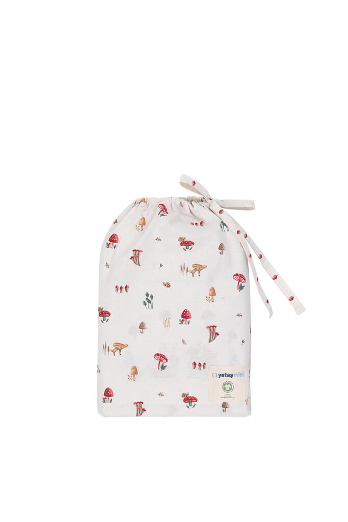 Yataş Bedding Baby Maples Organic Ranforce Duvet Cover Set - Ecru - Duvet Cover: 100x150, Sheet: 120x190, Pillowcase: 35x45 cm (Ecru) 2