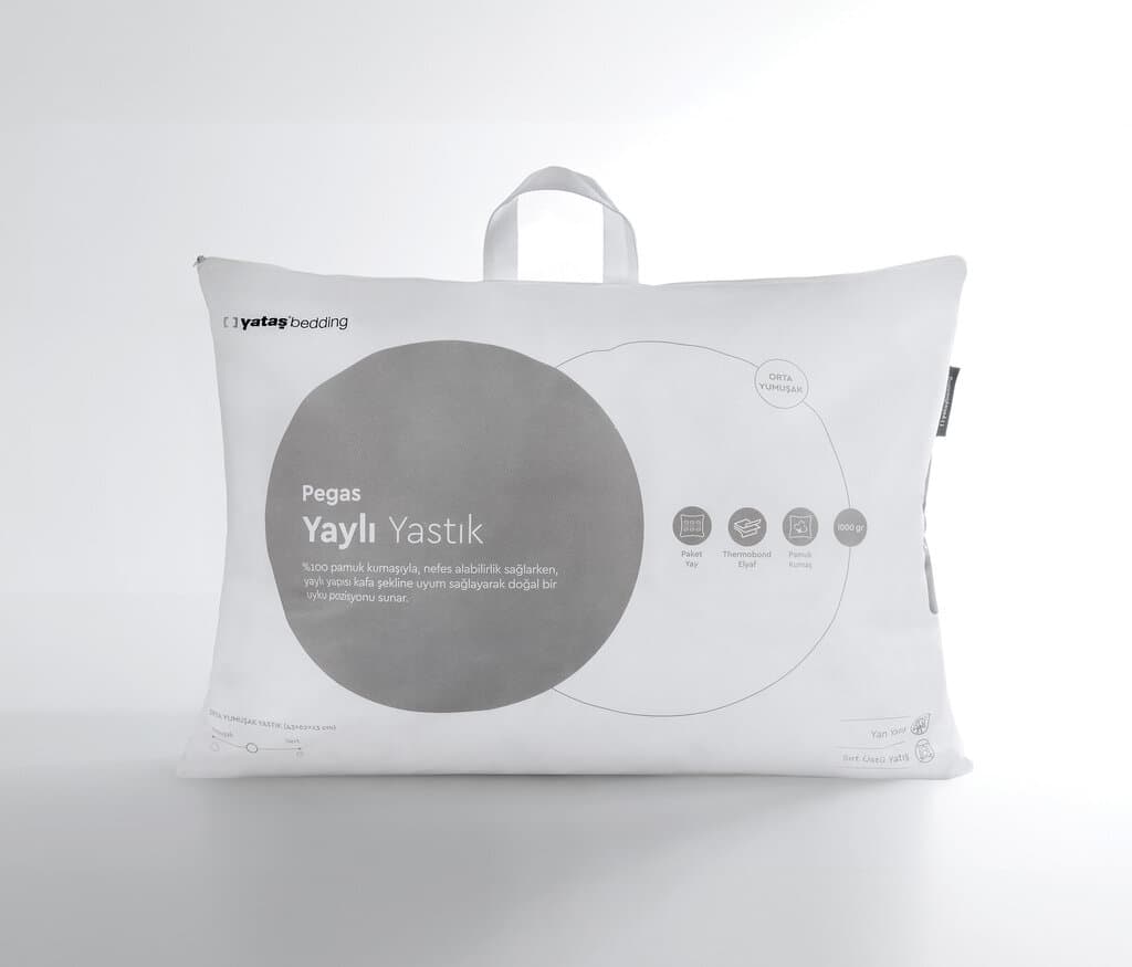 Yataş Bedding Pegas Spring Pillow 43X62X13 Cm - 43x62x13 cm (White) 3