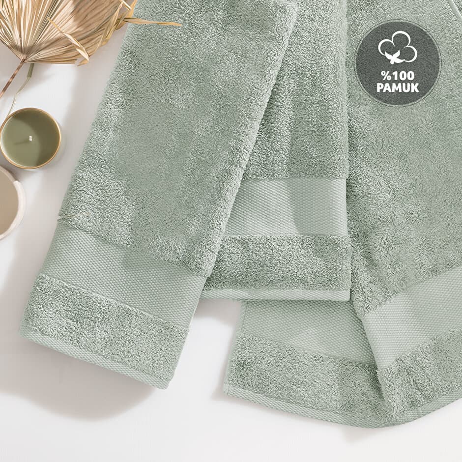 Yataş Bedding Guest Towel - 30x50 cm (Nile Green) 2