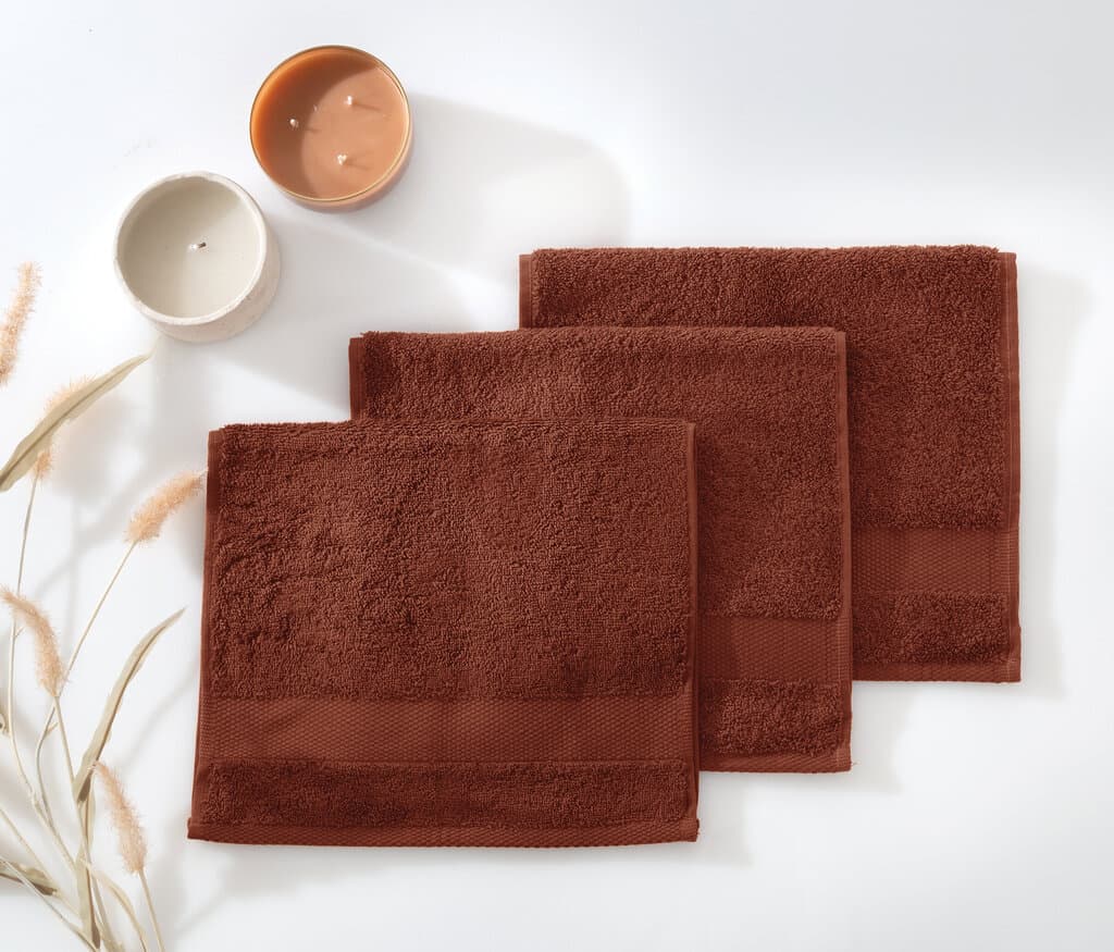 Yataş Bedding Guest Towel - 30x50 cm (Brick Red) 1