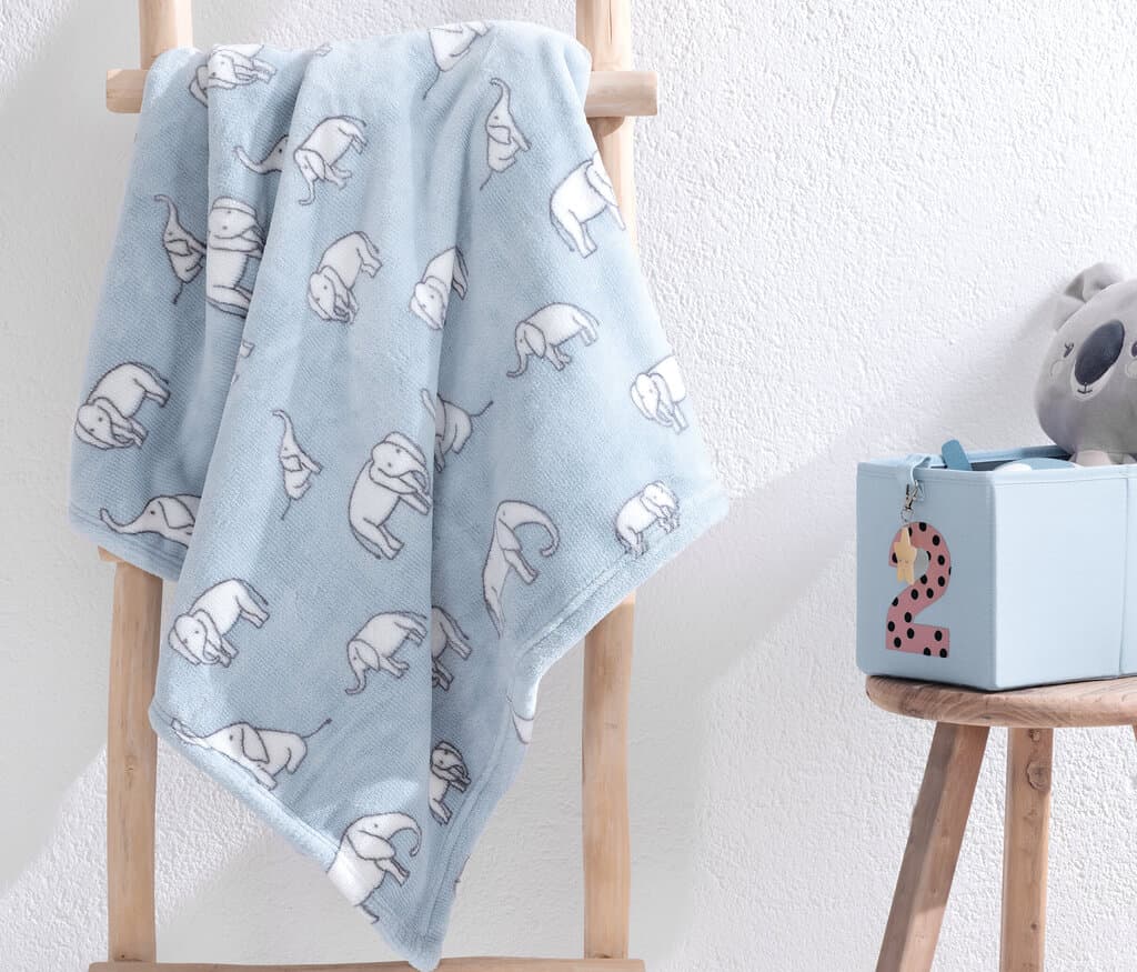 Yataş Bedding Baby Povey Wellsoft Blanket - Blue - 100x120 cm (Blue) 1