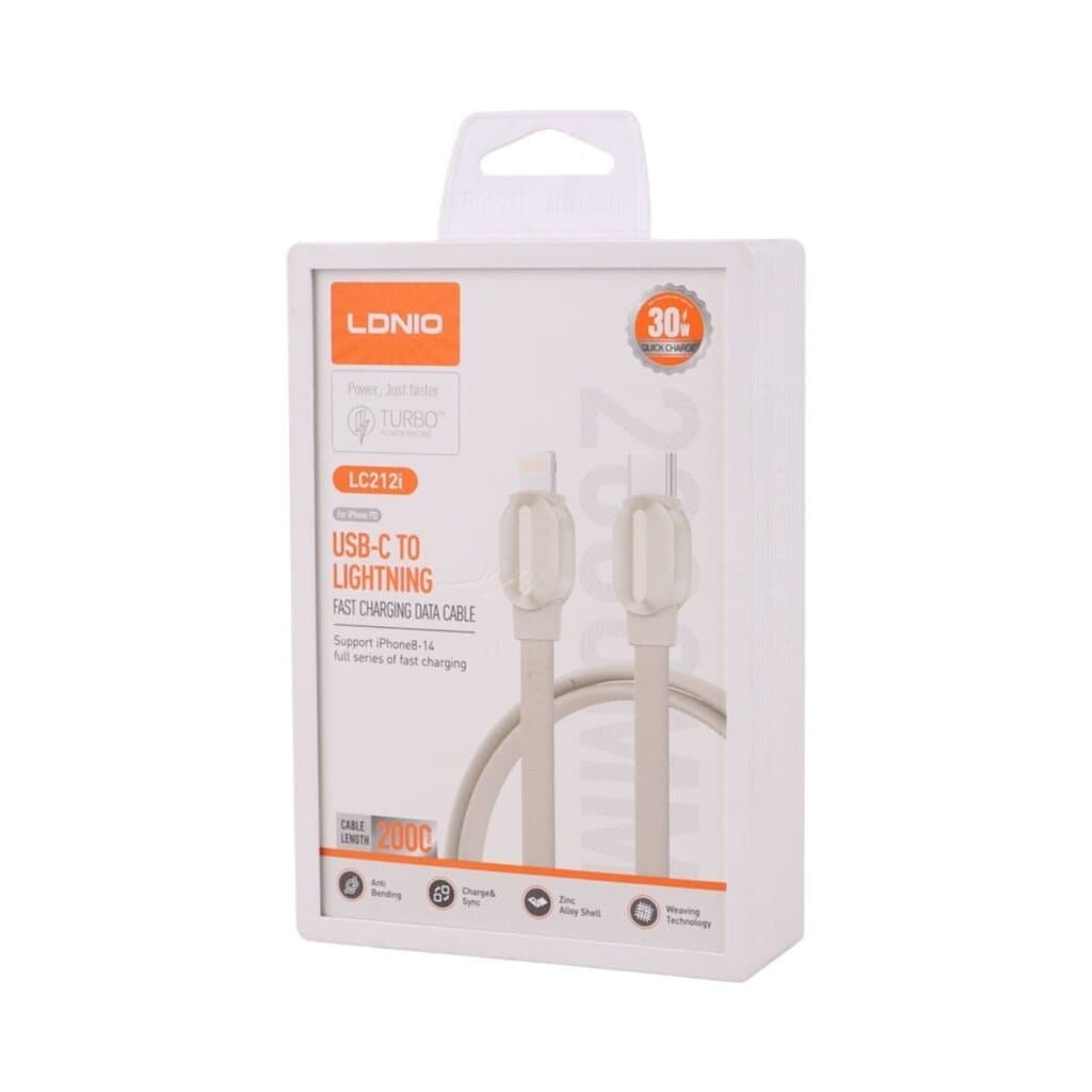LDNIO LC212i USB-C to Lightning fast charging data cable 2