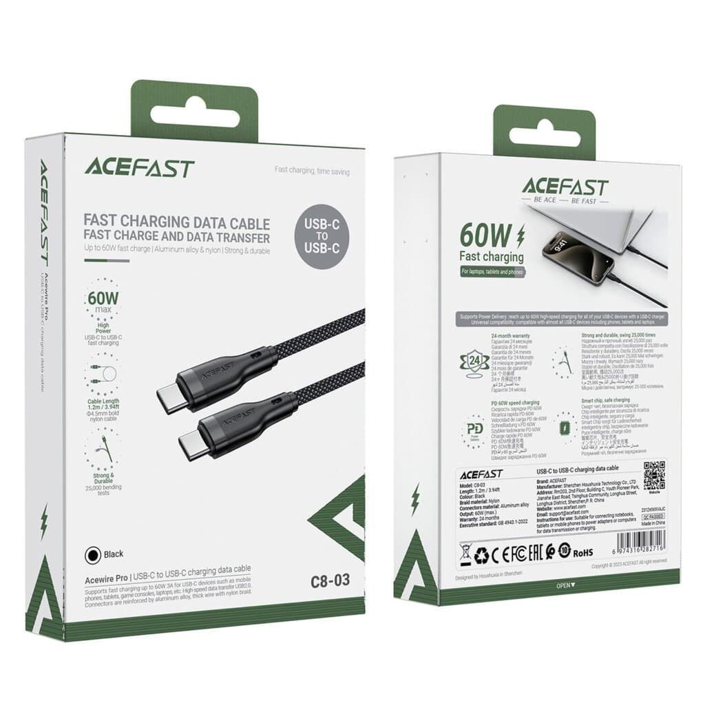 ACEFAST C8-03 USB-C to USB-C charging data cable 1.2m 1