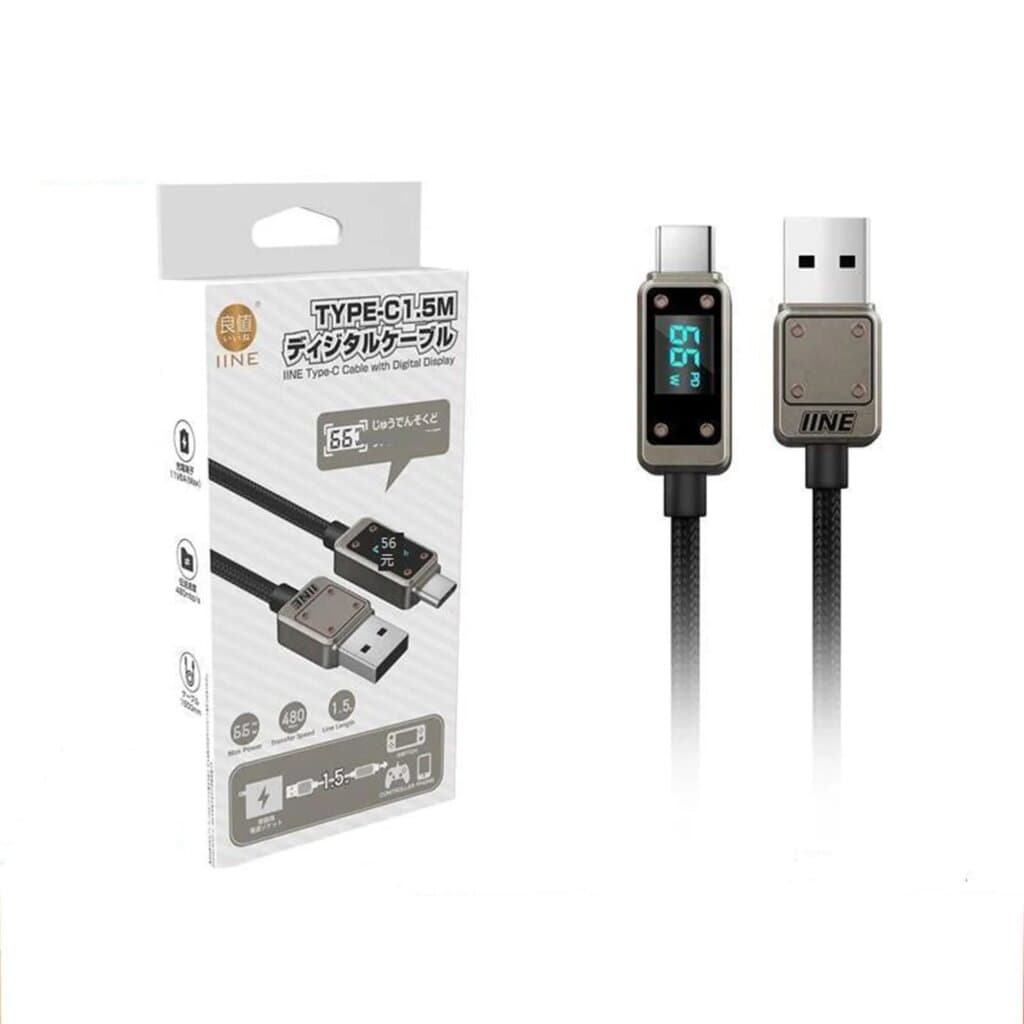 IINE Type-C Cable With Digital Display (L750) 1