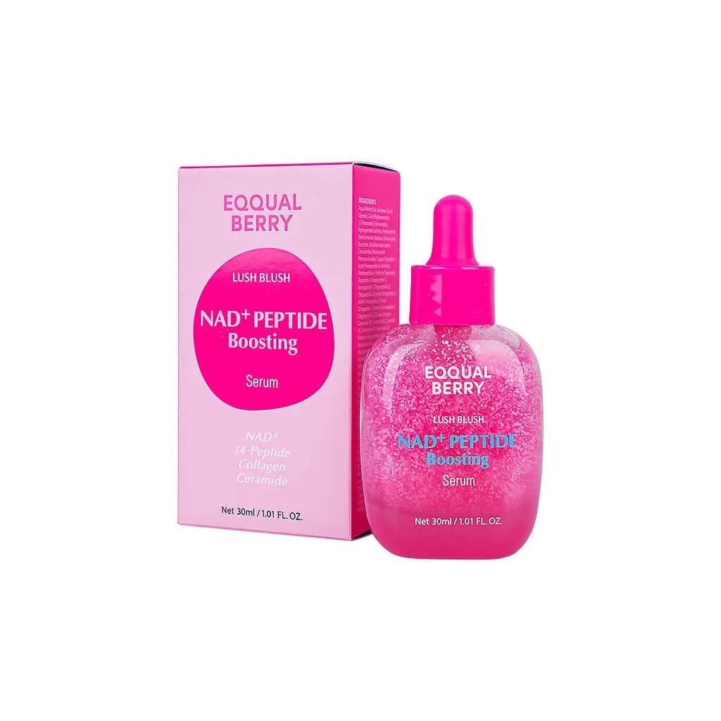 EQQUALBERRY Lush Blush NAD+ Peptide Boosting Serum (30ml) - Revitalizing Cellular Energy 2