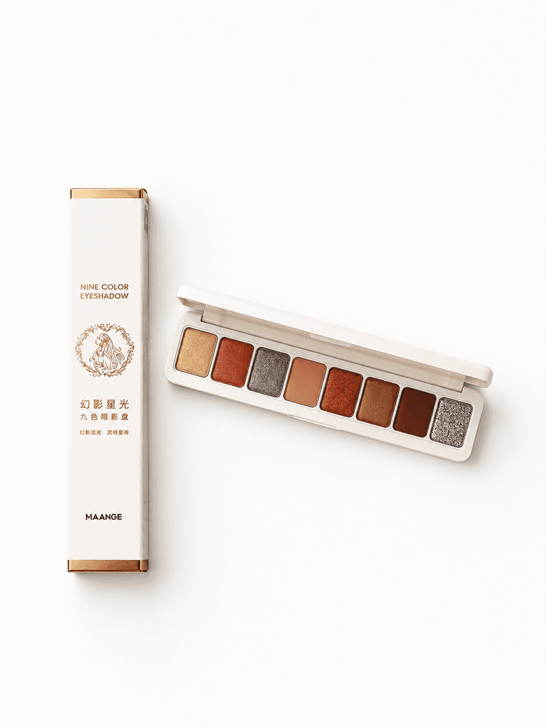 Maange 9-Color Radiant Shine Eyeshadow Palette for Wet Starry Eye Looks 1