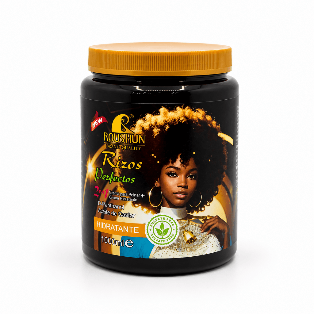 Roushun 2-in-1 Castor Oil Moisturizing Hair Mask & Cream (1000ml) 1
