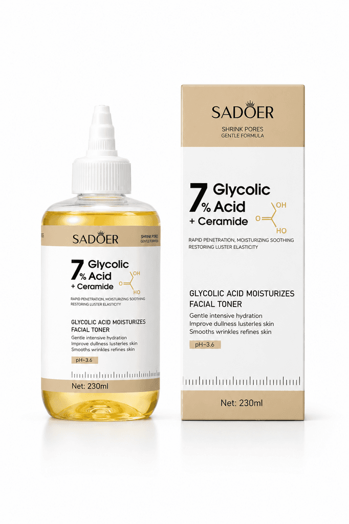 Sadoer 7% Glycolic Acid Facial Toner - Brightening & Anti-Aging Skin Refiner, 230ml 1