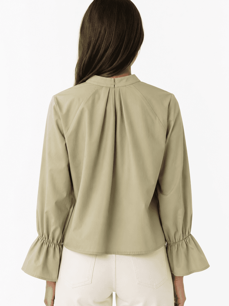 Henza Women's Premium High-Quality Cotton Blouse - Green (Free Size) 2