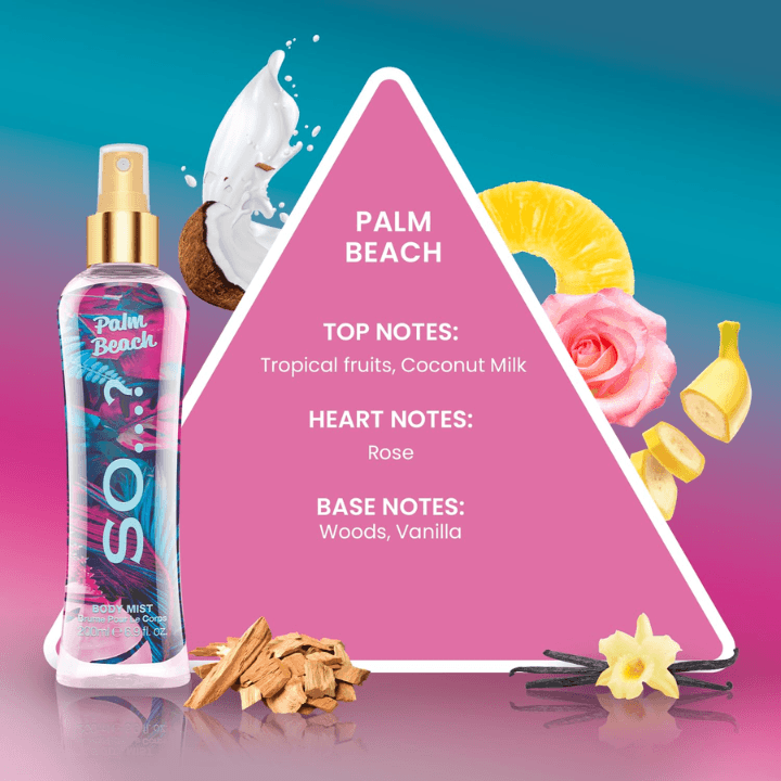 SO...? Escapes Palm Beach Body Mist (200ml) 2
