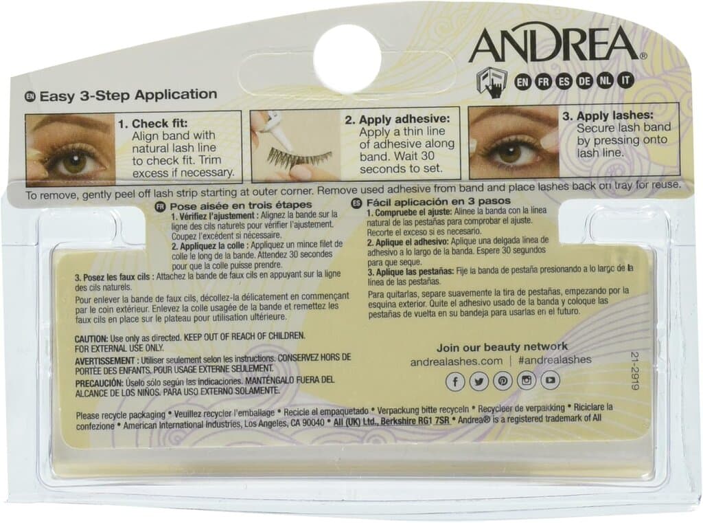 Andrea Style 28 Eyelashes - Black 2