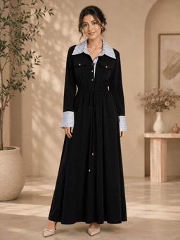 جلی ژنانەی ئەنیق لە ATAMU لە پۆلیستەر - ڕەش (قەبارە 38) — photo 1