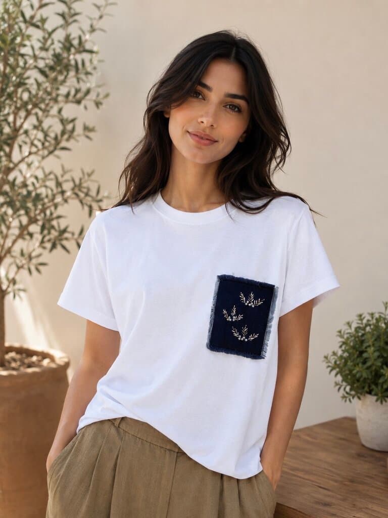 Mint Women's Classic White Cotton T-Shirt - S 1