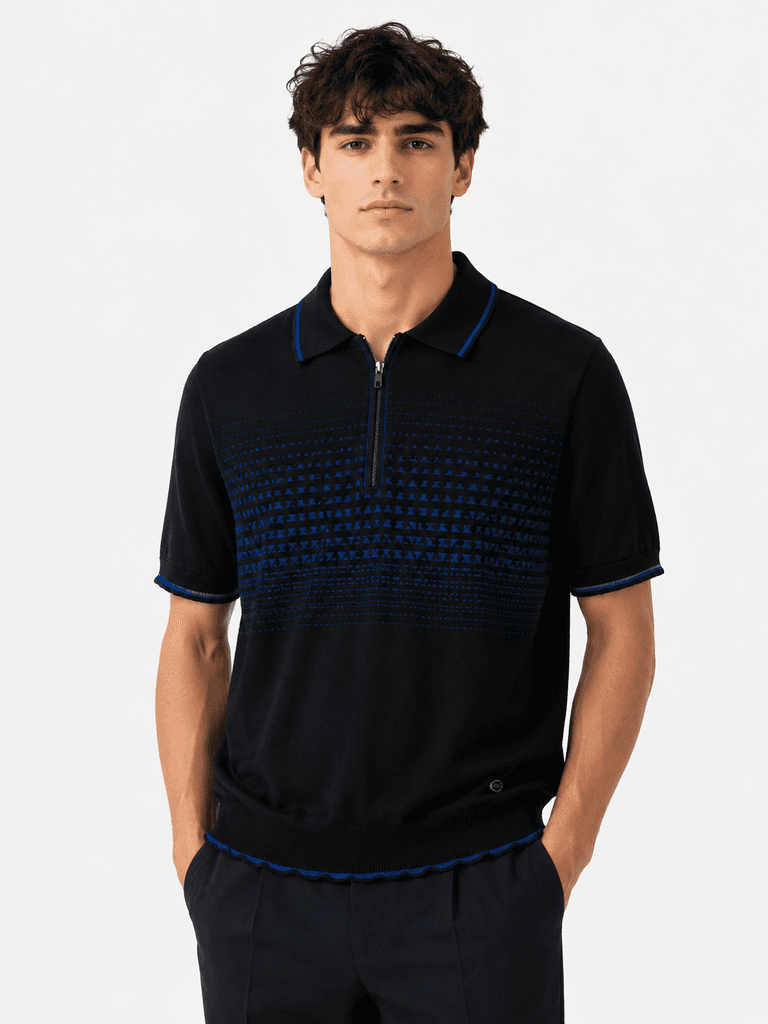 Stefano Ricci Premium Cotton Men's T-Shirt - Black (XL) 1