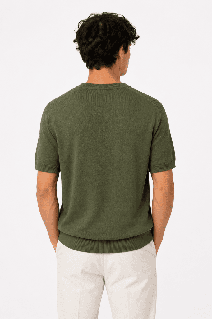 Zilli Premium Master Quality Men's Cotton T-Shirt - Dark Green (XL) 2