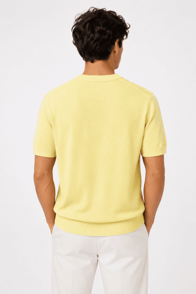 Zilli Premium Master Quality Men's Cotton T-Shirt - Yellow (XL) 2
