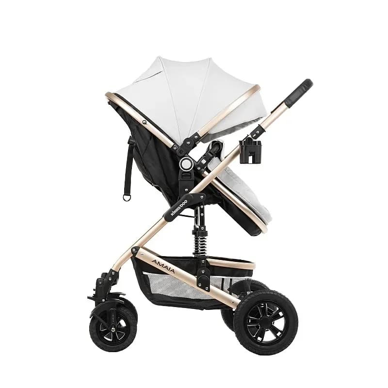 Kikkaboo Stroller 3In1 Transf Seat Amaia - Light Grey 6