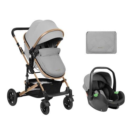 Kikkaboo Stroller 3In1 Transf Seat Amaia - Light Grey 1