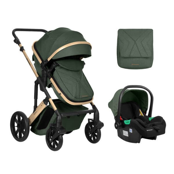 Kikkaboo Darling Baby Stroller 3 In 1 Army - Green 1