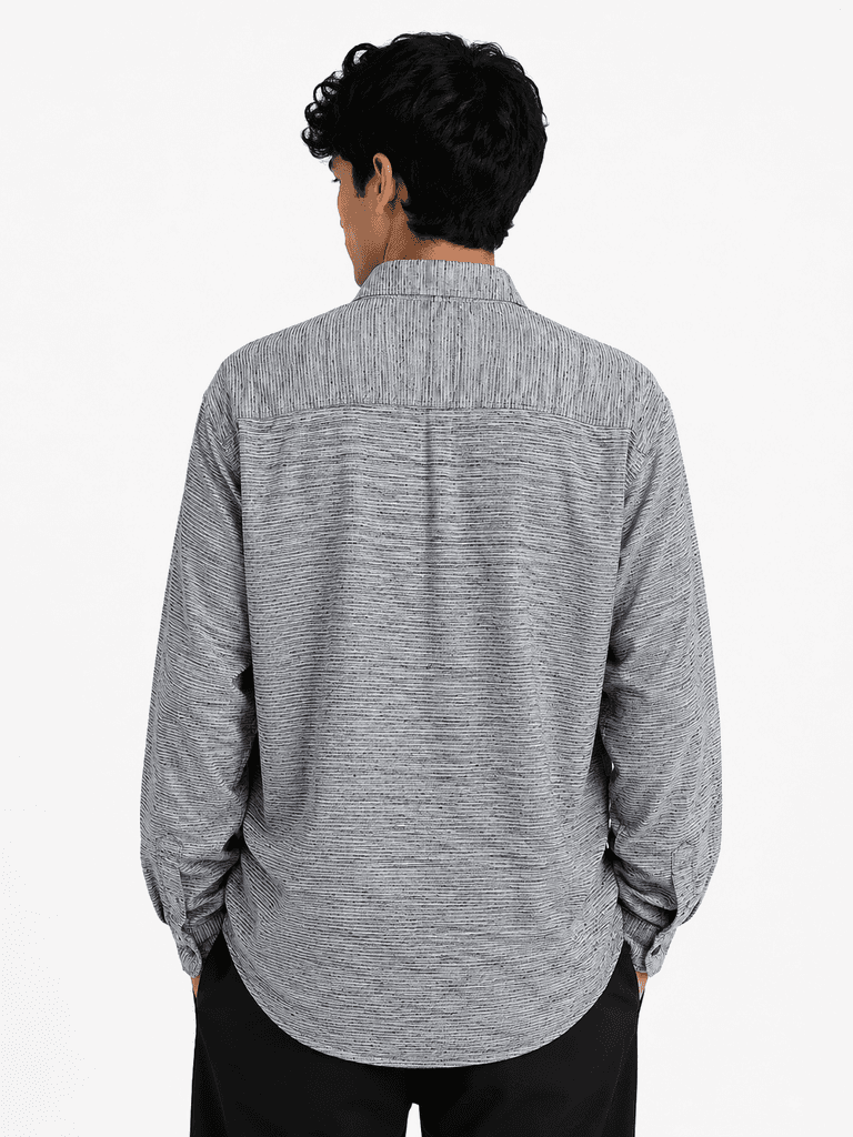 FBI Men's Premium Cotton Shirt - Gray (S) 2