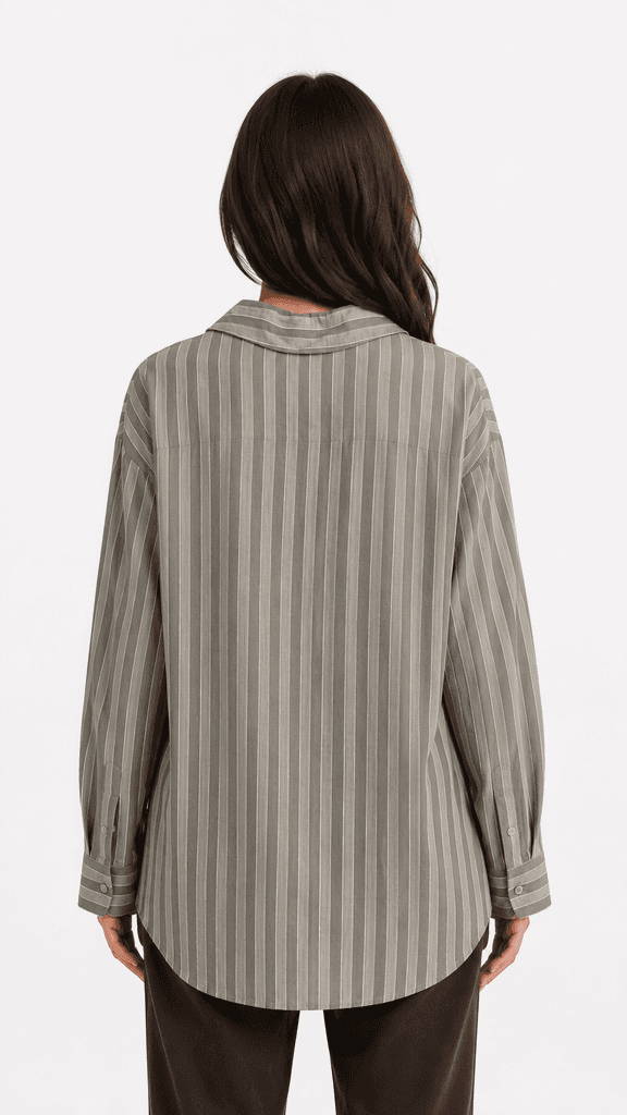 Nox-s Women's Casual Cotton-Polyester Blend Shirt - Olive Green (S) — photo 2