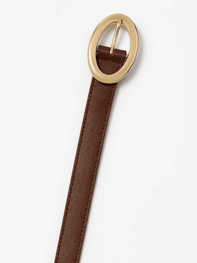 Classic Women's Genuine Leather Belt in Brown - Timeless Fashion Accessory 2