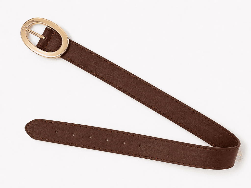 Classic Women's Genuine Leather Belt in Brown - Timeless Fashion Accessory 3
